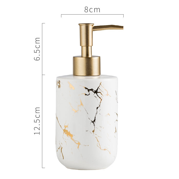 400ML Bathroom Hand Soap Bottle Shower Gel Bottle Ceramic Bottling(White) - Soap Dispenser by PMC Jewellery | Online Shopping South Africa | PMC Jewellery