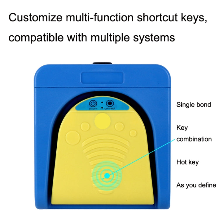 Wireless Foot Pedal Control Switch Keyboard Adapter For Computer, Style:Two-Pendal Four-Button - Other by PMC Jewellery | Online Shopping South Africa | PMC Jewellery | Buy Now Pay Later Mobicred