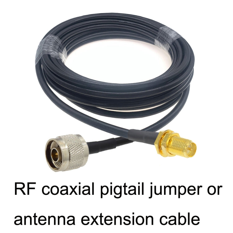 RP-SMA Female To N Male RG58 Coaxial Adapter Cable, Cable Length:10m - Connectors by PMC Jewellery | Online Shopping South Africa | PMC Jewellery | Buy Now Pay Later Mobicred