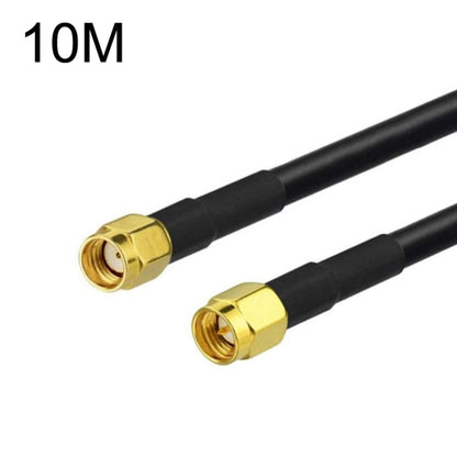 SMA Male To RP-SMA Male RG58 Coaxial Adapter Cable, Cable Length:10m - Connectors by PMC Jewellery | Online Shopping South Africa | PMC Jewellery | Buy Now Pay Later Mobicred