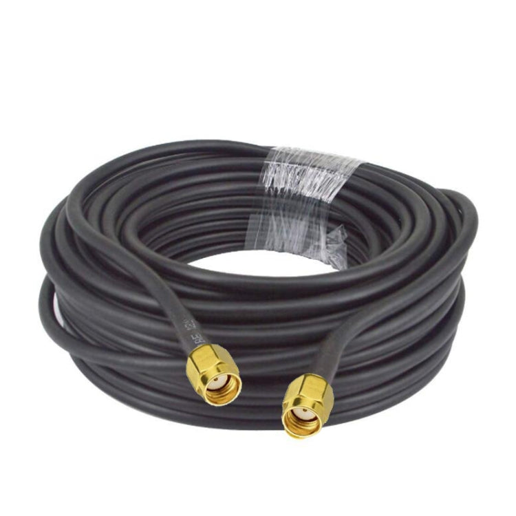 RP-SMA Male To RP-SMA Male RG58 Coaxial Adapter Cable, Cable Length:10m - Connectors by PMC Jewellery | Online Shopping South Africa | PMC Jewellery | Buy Now Pay Later Mobicred