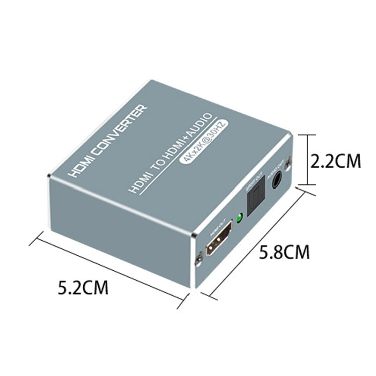 FJGEAR FJ-HDV01 HDMI HD 4K 30HZ Fiber Audio Separator, Plug Type:EU Plug - Splitter by FJGEAR | Online Shopping South Africa | PMC Jewellery | Buy Now Pay Later Mobicred