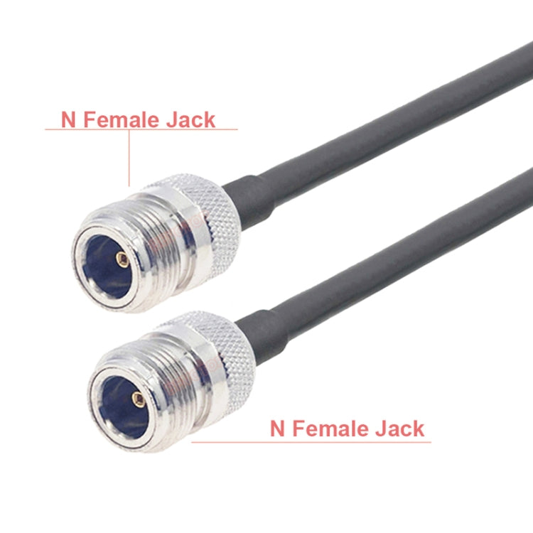 N Female To N Female RG58 Coaxial Adapter Cable, Cable Length:10m - Connectors by PMC Jewellery | Online Shopping South Africa | PMC Jewellery | Buy Now Pay Later Mobicred