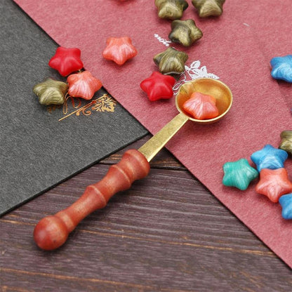 Retro Seal Fire Paint Seal Spoon Wooden Melting Wax Dedicated Measuring Spoon - Gadgets by PMC Jewellery | Online Shopping South Africa | PMC Jewellery | Buy Now Pay Later Mobicred