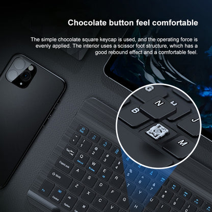 YS-001 9.7-10.1 Inch Tablets Phones Universal Mini Wireless Bluetooth Keyboard, Style:Only Keypad(Black) - Universal Keyboard by PMC Jewellery | Online Shopping South Africa | PMC Jewellery