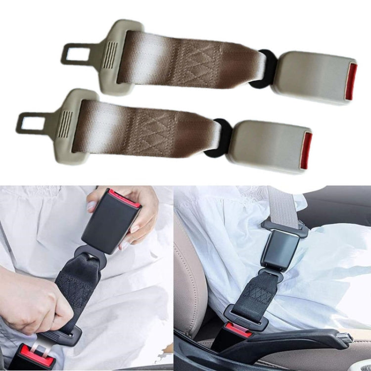 2 PCS Child And Pregnant Woman Car Seat Belt Extender, Length:23cm(Beige) - Seat Belts & Padding by PMC Jewellery | Online Shopping South Africa | PMC Jewellery | Buy Now Pay Later Mobicred