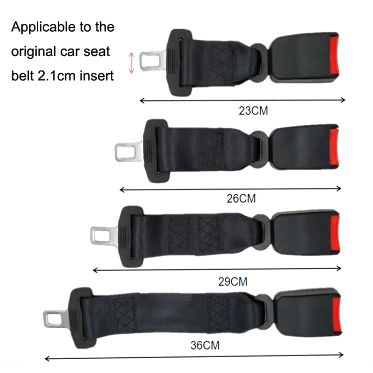 2 PCS Child And Pregnant Woman Car Seat Belt Extender, Length:23cm(Gray) - Seat Belts & Padding by PMC Jewellery | Online Shopping South Africa | PMC Jewellery | Buy Now Pay Later Mobicred