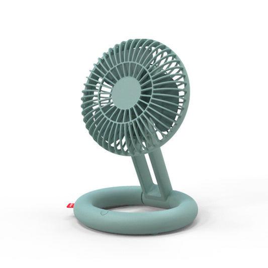 Desktop Folding Fan USB Charging Circulation Fan Mini Handheld Portable Laying Fan(Green) - Electric Fans by PMC Jewellery | Online Shopping South Africa | PMC Jewellery | Buy Now Pay Later Mobicred