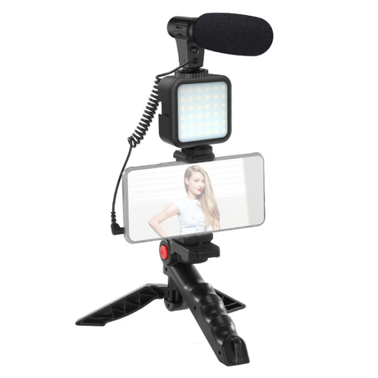 KIT-01LM 3 in 1 Video Shooting LED Light Portable Tripod Live Microphone, Specification:Battery Models - Selfie Sticks by PMC Jewellery | Online Shopping South Africa | PMC Jewellery | Buy Now Pay Later Mobicred