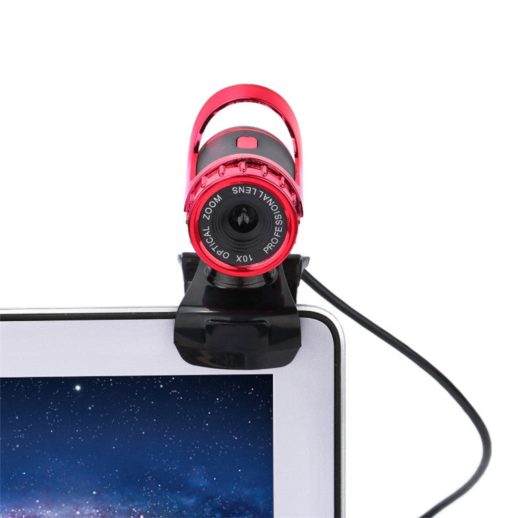 HXSJ A859 480P Computer Network Course Camera Video USB Camera Built-in Sound-absorbing Microphone(No Camera Function  Red) - HD Camera by HXSJ | Online Shopping South Africa | PMC Jewellery | Buy Now Pay Later Mobicred