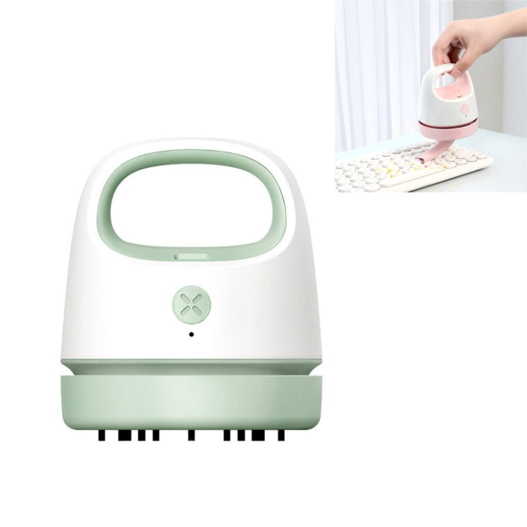 C502 Office Desktop Keyboard Cleaning Vacuum Cleaner USB Charging Mini Portable Car Vacuum Cleaner(Green) - Mini Vacuum Cleaner by PMC Jewellery | Online Shopping South Africa | PMC Jewellery | Buy Now Pay Later Mobicred