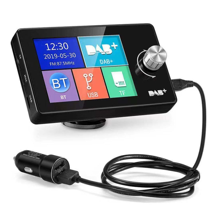 2.8 inch Car DAB+Digital Broadcasting Colorful Screen Receiver FM Forwarding AUX Output - Bluetooth Car Kits by PMC Jewellery | Online Shopping South Africa | PMC Jewellery | Buy Now Pay Later Mobicred