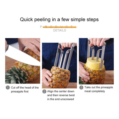 Stainless Steel Pineapple Knife Peeler Pineapple Core Remover - Cutter & Peeler by PMC Jewellery | Online Shopping South Africa | PMC Jewellery