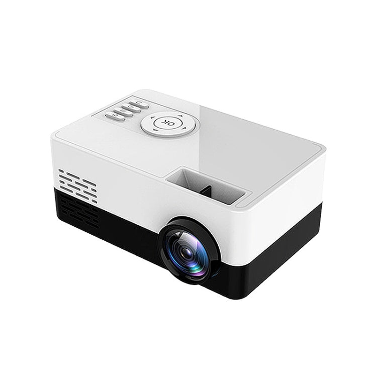 S261/J16 Home Mini HD 1080P Portable LED Projector, Support TF Card / AV / U Disk, Plug Specification:US Plug(White Black) - Mini Projector by PMC Jewellery | Online Shopping South Africa | PMC Jewellery | Buy Now Pay Later Mobicred