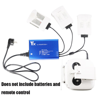 For DJI Phantom 4 Pro Advanced+ Charger  4 in 1 Hub Intelligent Battery Controller Charger, Plug Type:AU Plug -  by PMC Jewellery | Online Shopping South Africa | PMC Jewellery | Buy Now Pay Later Mobicred