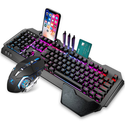 K680 RGB Rechargeable Gaming Wireless Keyboard and Mouse Set(Black) - Wireless Keyboard by PMC Jewellery | Online Shopping South Africa | PMC Jewellery | Buy Now Pay Later Mobicred