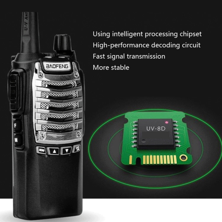 Baofeng UV-8D 8W High-power Dual-transmit Button Multifunctional Walkie-talkie, Plug Specifications:UK Plug - Handheld Walkie Talkie by Baofeng | Online Shopping South Africa | PMC Jewellery | Buy Now Pay Later Mobicred