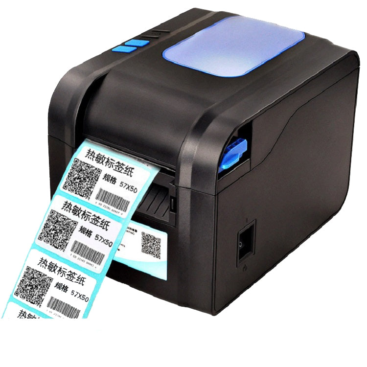 Xprinter XP-370B Barcode Printer Self-adhesive QR Code Printer Label Clothing Tag Thermal Ticket Machine(US Plug) - Printer by Xprinter | Online Shopping South Africa | PMC Jewellery | Buy Now Pay Later Mobicred