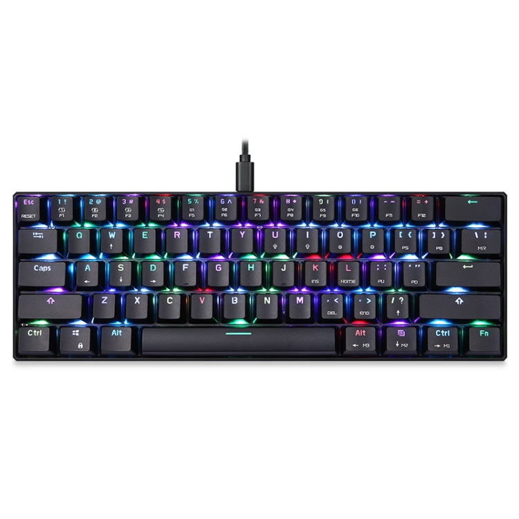 MOTOSPEED CK61 61 Keys  Wired Mechanical Keyboard RGB Backlight with 14 Lighting Effects, Cable Length: 1.5m, Colour: Red Shaft - Wired Keyboard by MOTOSPEED | Online Shopping South Africa | PMC Jewellery | Buy Now Pay Later Mobicred