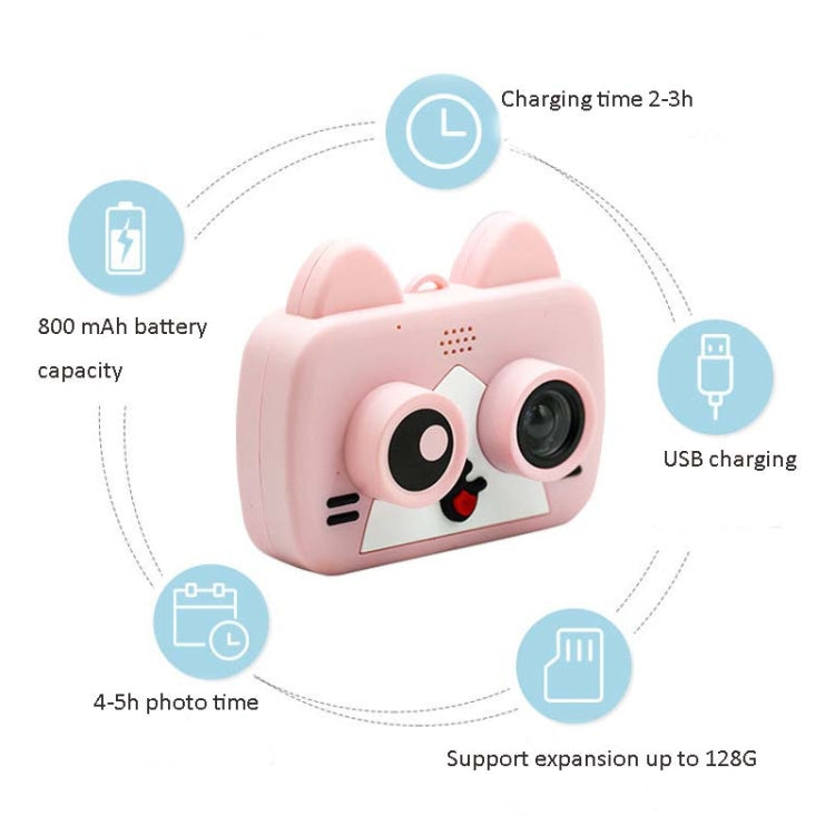 12MP 2.0 inch IPS High-definition Screen WiFi Cute Cartoon Fun Children Photography Digital Camera(Pink) - Children Cameras by PMC Jewellery | Online Shopping South Africa | PMC Jewellery | Buy Now Pay Later Mobicred