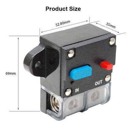 50A Auto Circuit Breaker Car Audio Fuse Holder Power Insurance Automatic Switch(Blue) - Fuse by PMC Jewellery | Online Shopping South Africa | PMC Jewellery | Buy Now Pay Later Mobicred