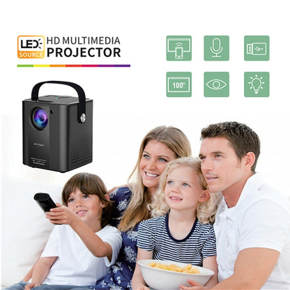 C500 Portable Mini LED Home HD Projector, Style:Same Screen Version(White) - Mini Projector by PMC Jewellery | Online Shopping South Africa | PMC Jewellery | Buy Now Pay Later Mobicred