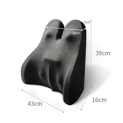 Car Seat Lumbar Support Cushion Memory Foam Office Lumbar Cushion, Size: Bandage(Dark Gray) - Seat Accessories by PMC Jewellery | Online Shopping South Africa | PMC Jewellery | Buy Now Pay Later Mobicred