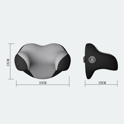 U-shaped Car Headrest Car Memory Foam Neck Pillow(Apricot Grey) - Seat Accessories by PMC Jewellery | Online Shopping South Africa | PMC Jewellery | Buy Now Pay Later Mobicred