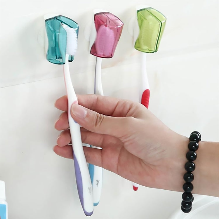 3 in 1 Creative Suction Cup Toothbrush Dust Cover - Shelves by PMC Jewellery | Online Shopping South Africa | PMC Jewellery | Buy Now Pay Later Mobicred