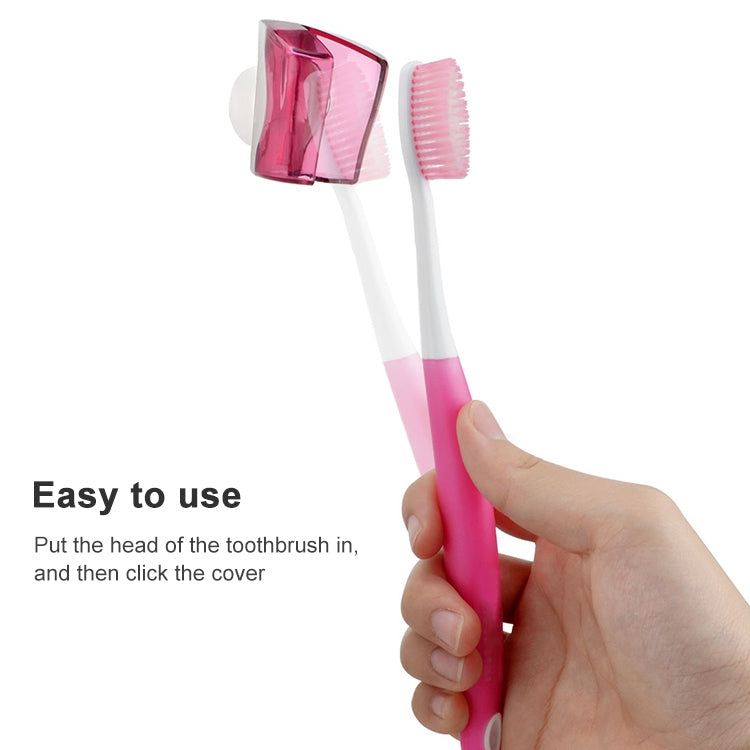 3 in 1 Creative Suction Cup Toothbrush Dust Cover - Shelves by PMC Jewellery | Online Shopping South Africa | PMC Jewellery | Buy Now Pay Later Mobicred