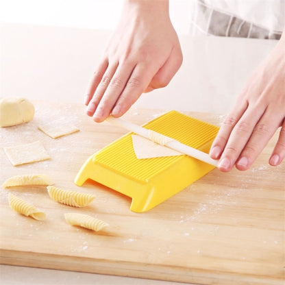 Plastic Pasta Macaroni Board Spaghetti Maker Rolling Pin Mold Kitchen Tool(Yellow) - Gadgets by PMC Jewellery | Online Shopping South Africa | PMC Jewellery