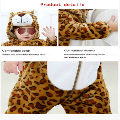 Babies Cartoon Animal Shape Flannel Jumpsuit Romper, Size:90CM(Duck) - Baby Clothing by PMC Jewellery | Online Shopping South Africa | PMC Jewellery | Buy Now Pay Later Mobicred