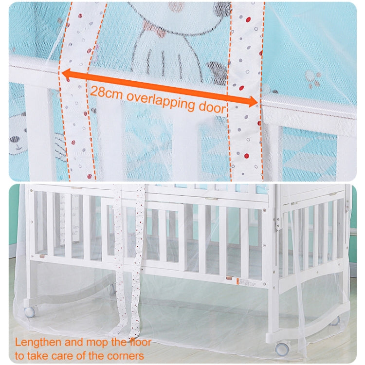 Crib Dome Lightweight Mosquito Net, Size:4.2x1.6 Meters, Style:Flower Side Mosquito Net - Mosquito Nets by PMC Jewellery | Online Shopping South Africa | PMC Jewellery