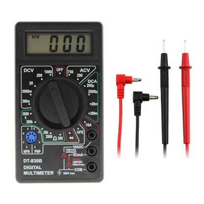 DT-830B Handheld Digital Multimeter Ammeter Voltmeter Digital Display Universal Tester Meter(Black) - Voltage Detector by PMC Jewellery | Online Shopping South Africa | PMC Jewellery | Buy Now Pay Later Mobicred