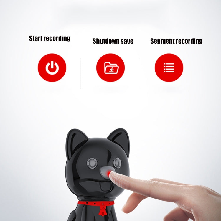 E300 Cute Pet High-Definition Noise Reduction Smart Voice Recorder MP3 Player, Capacity: 16GB(Black) - Recording Pen by PMC Jewellery | Online Shopping South Africa | PMC Jewellery | Buy Now Pay Later Mobicred