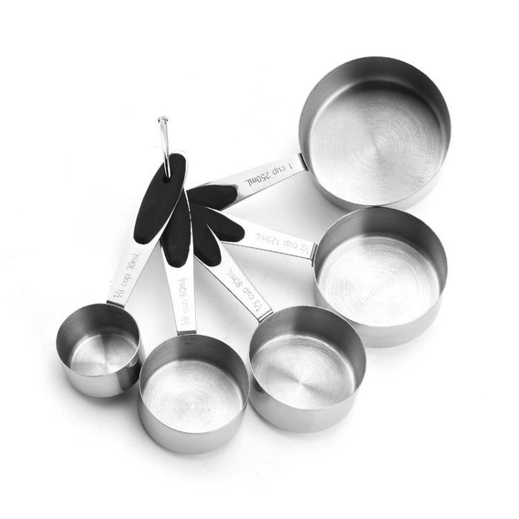 5 in 1 Stainless Steel Measuring Spoon Set Coffee Spoon Baking Kitchen Gadget, Style:Measuring Cup(Black) - Coffee Tools by PMC Jewellery | Online Shopping South Africa | PMC Jewellery | Buy Now Pay Later Mobicred