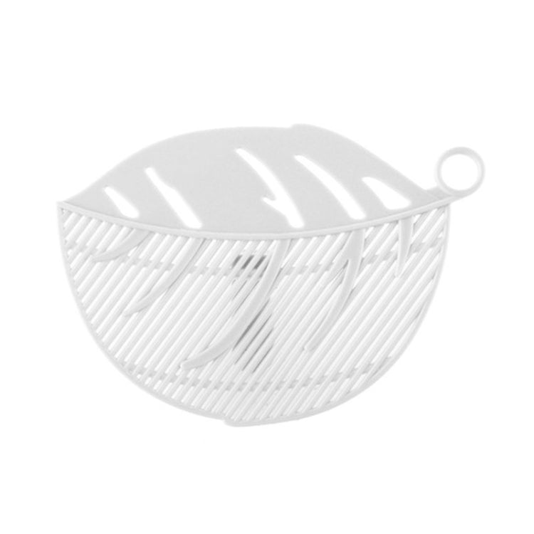 Leaf Shaped Rice Wash Gadget Noodles Beans Colanders Strainers Cleaning Tool, Size:10.5x14.5cm(White) - Cleaning Tools by PMC Jewellery | Online Shopping South Africa | PMC Jewellery | Buy Now Pay Later Mobicred