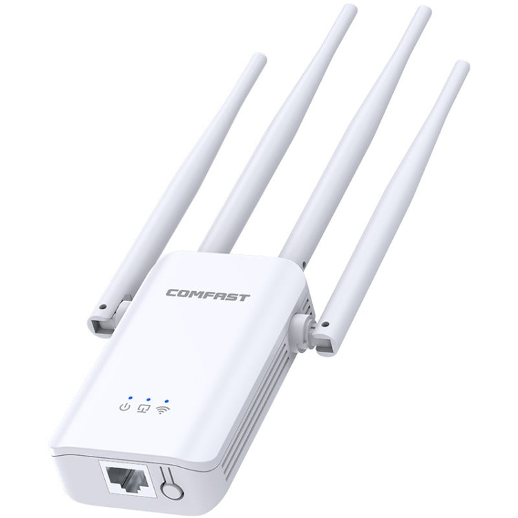 Comfast CF-WR304S 300M 4 Antenna Wireless Repeater High-Power Through-Wall WIFI Signal Amplifier, Specification:EU Plug - Broadband Amplifiers by Comfast | Online Shopping South Africa | PMC Jewellery | Buy Now Pay Later Mobicred