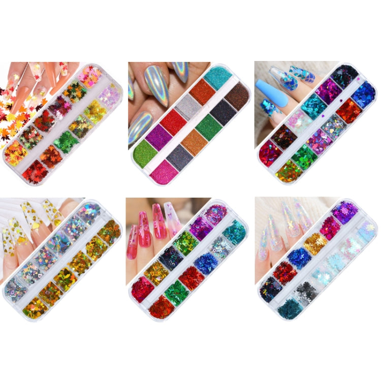 2 PCS Nail Art Butterfly Laser Symphony Sequins, Specification:20 - Nail Stickers by PMC Jewellery | Online Shopping South Africa | PMC Jewellery | Buy Now Pay Later Mobicred