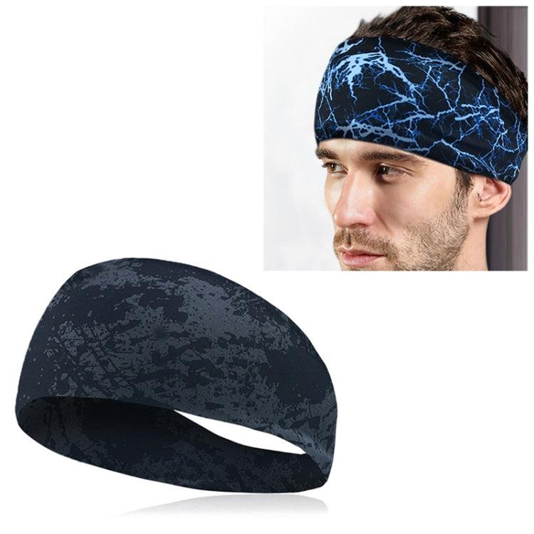 Absorbent Cycling Yoga Sport Sweat Headband Men Sweatband For Men and Women Yoga Hair Bands Head Sweat Bands Sports Safety(Graffiti) - Sweatband by PMC Jewellery | Online Shopping South Africa | PMC Jewellery