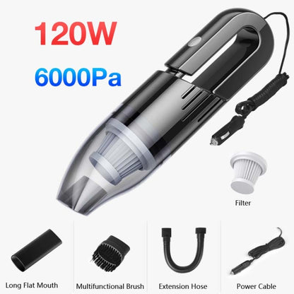 120W Car Vacuum Cleaner Car Small Mini Internal Vacuum Cleaner, Specification:Wired, Style:Turbine Motor+Filter Element - Vacuum Cleaner by PMC Jewellery | Online Shopping South Africa | PMC Jewellery | Buy Now Pay Later Mobicred