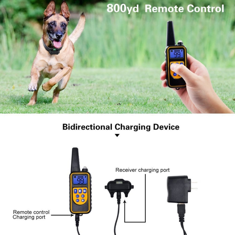 Bark Stopper Dog Training Device Dog Collar with Electric Shock Vibration Warning(UK Plug) - Training Aids by PMC Jewellery | Online Shopping South Africa | PMC Jewellery | Buy Now Pay Later Mobicred