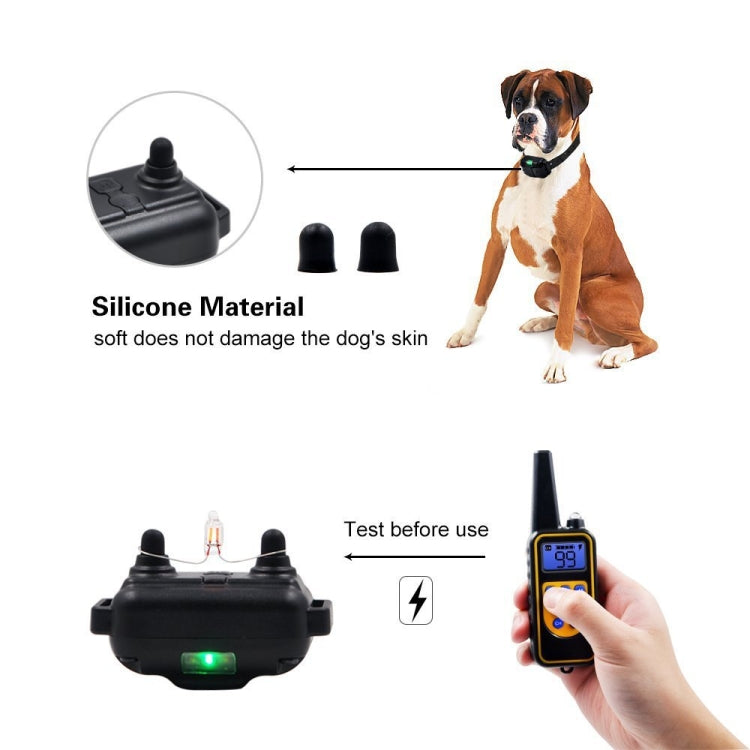 Bark Stopper Dog Training Device Dog Collar with Electric Shock Vibration Warning(AU Plug) - Training Aids by PMC Jewellery | Online Shopping South Africa | PMC Jewellery | Buy Now Pay Later Mobicred
