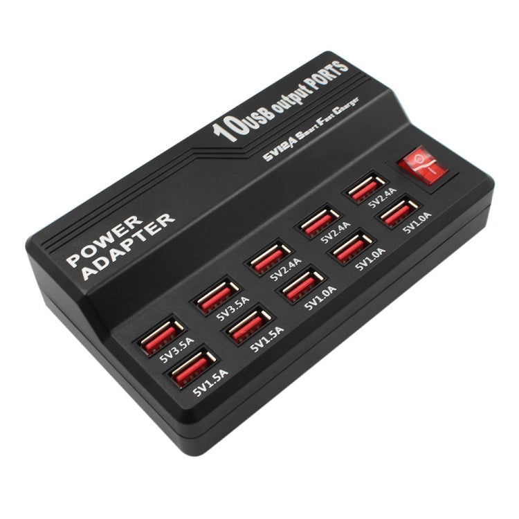 100-240V USB Interface Smart Fast Charge Digital Electronic Charger Multifunctional Charger, US Plug, Style:10 Ports - Multifunction Charger by PMC Jewellery | Online Shopping South Africa | PMC Jewellery | Buy Now Pay Later Mobicred