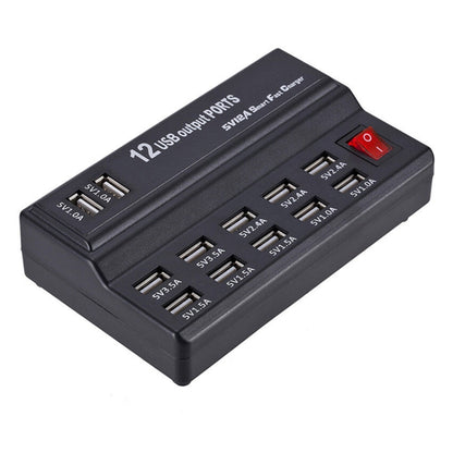 100-240V USB Interface Smart Fast Charge Digital Electronic Charger Multifunctional Charger, US Plug, Style:12 Ports - Multifunction Charger by PMC Jewellery | Online Shopping South Africa | PMC Jewellery | Buy Now Pay Later Mobicred