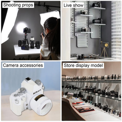 Non-Working Fake Dummy DSLR Camera Model DF Model Room Props Ornaments Display Photo Studio Camera Model Props, Color:White(Without Hood) - Camera Model by PMC Jewellery | Online Shopping South Africa | PMC Jewellery | Buy Now Pay Later Mobicred