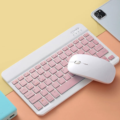 Universal Ultra-Thin Portable Bluetooth Keyboard and Mouse Set For Tablet Phones, Size:7 inch(Pink Keyboard + Pink Mouse) - Universal Keyboard by PMC Jewellery | Online Shopping South Africa | PMC Jewellery