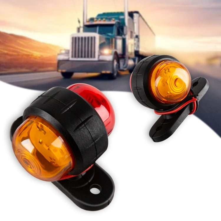 2 PCS R9 12-24V 2 LEDs 2000-4000K Double-Sided Waist Light Truck Side Light Cargo Truck Modification Two-Color Side Tail Light - Clearance Lights by PMC Jewellery | Online Shopping South Africa | PMC Jewellery | Buy Now Pay Later Mobicred