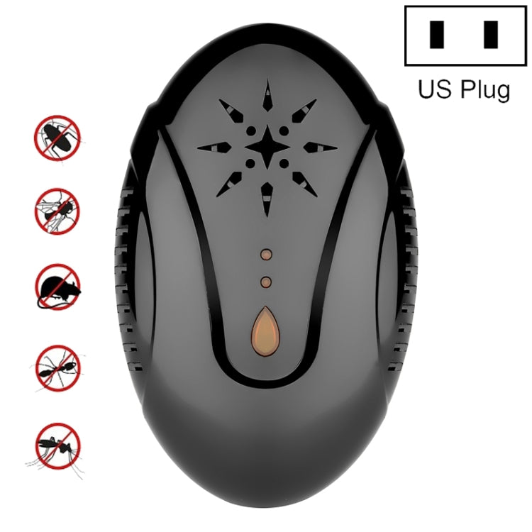 DC-9007 Ultrasonic Mosquito Repellent Portable Insect Repellent, Style:US Plug(Black) - Repellents by PMC Jewellery | Online Shopping South Africa | PMC Jewellery | Buy Now Pay Later Mobicred