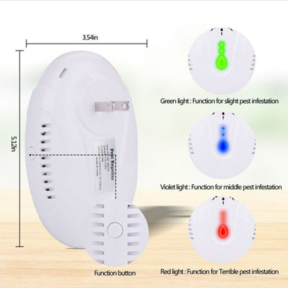 DC-9007 Ultrasonic Mosquito Repellent Portable Insect Repellent, Style:EU Plug(White) - Repellents by PMC Jewellery | Online Shopping South Africa | PMC Jewellery | Buy Now Pay Later Mobicred